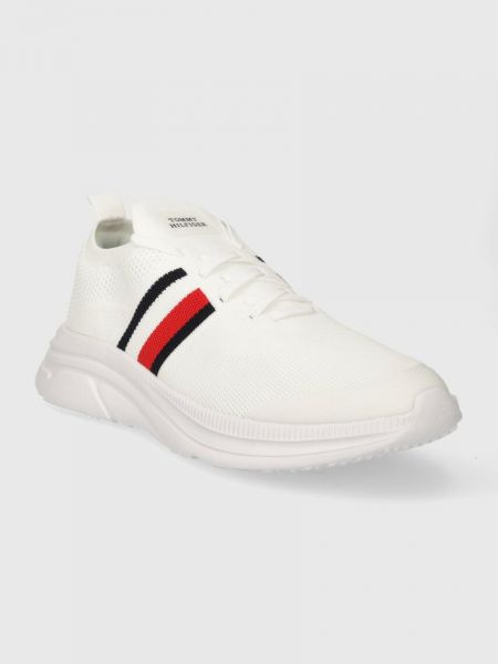 Sneakersy w paski Tommy Hilfiger białe