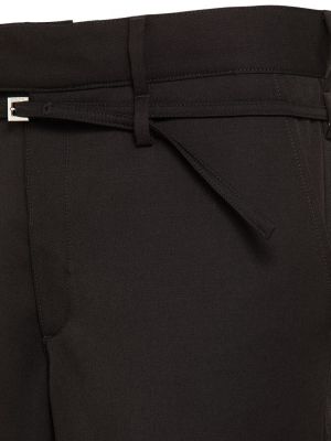 Spodnie klasyczne wełniane Jacquemus czarne