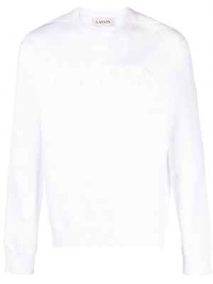 Sweatshirt mit stickerei Lanvin weiß