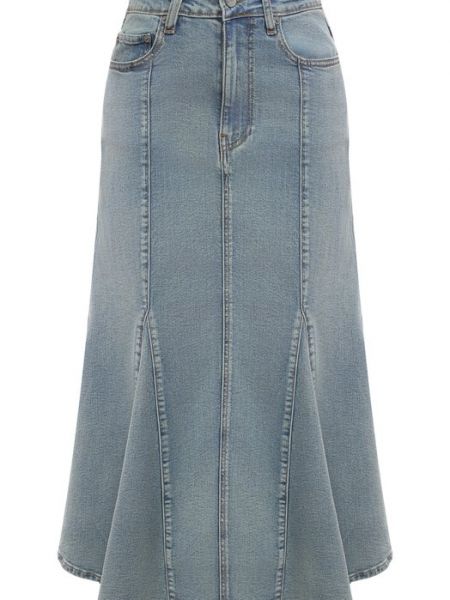 Синяя джинсовая юбка Ganni