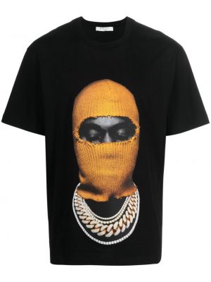 Βαμβακερή μπλούζα με σχέδιο Ih Nom Uh Nit μαύρο