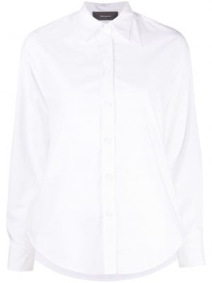 Βαμβακερό πουκάμισο Lorena Antoniazzi λευκό