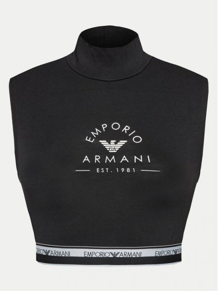 Топ slim Emporio Armani Underwear черно