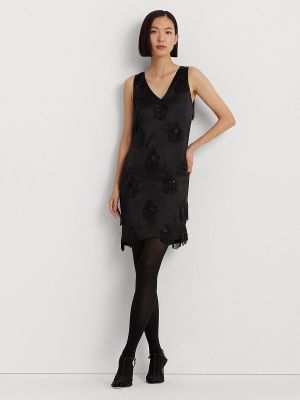 Mini vestido Lauren Ralph Lauren negro