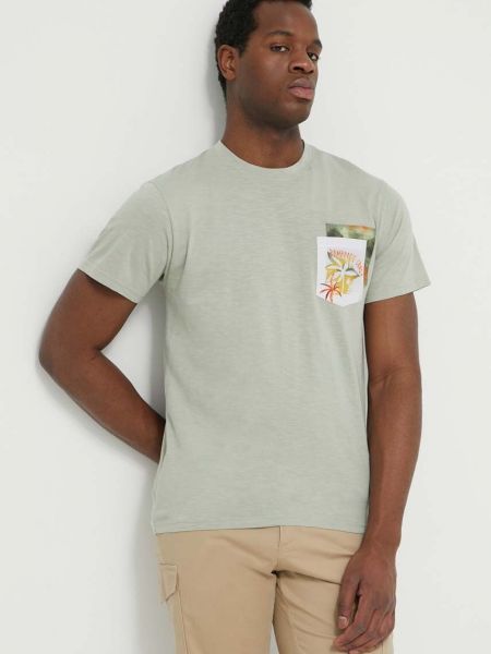 Bavlněné tričko s potiskem Bomboogie zelené