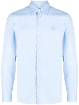 Bavlnená košeľa Lacoste modrá