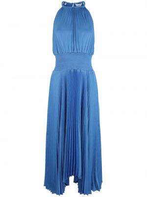 Sukienka koktajlowa plisowana A.l.c. niebieska