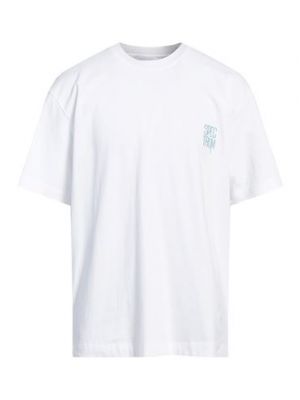 T-shirt di cotone Solid Homme bianco