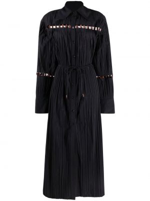 Sukienka plisowana Nanushka czarna