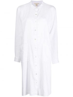 Ľanové dlouhé šaty Eileen Fisher biela