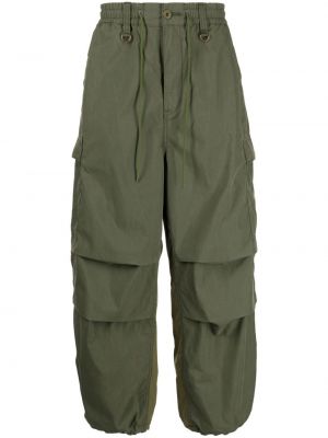 Памучни панталон с принт Mastermind World зелено