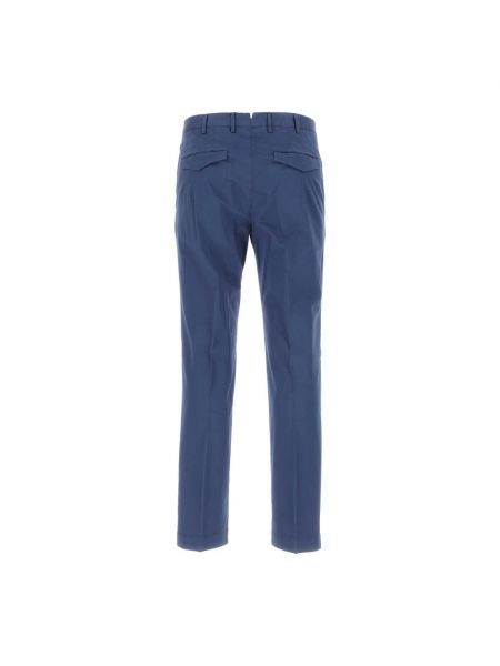 Pantalones chinos de algodón Pt Torino azul