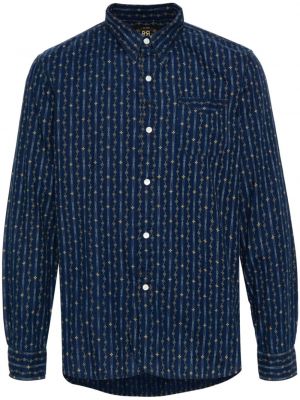 Βαμβακερό πουκάμισο Ralph Lauren Rrl μπλε