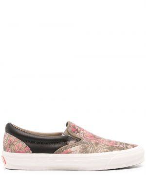 Sneakers με σχέδιο paisley slip-on Vans ροζ