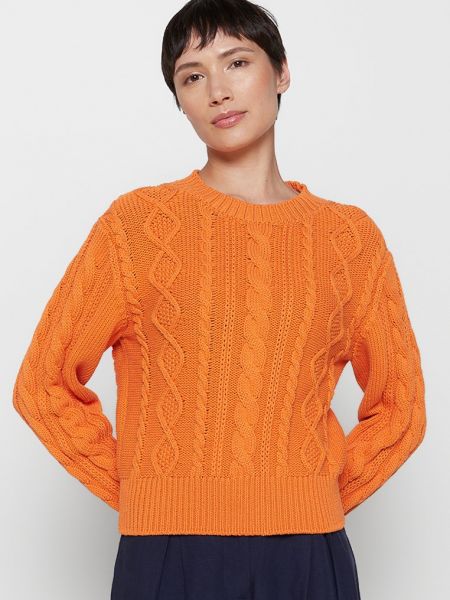 Sweter Stefanel pomarańczowy