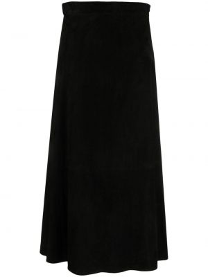 Δερμάτινη φούστα Giuliva Heritage μαύρο