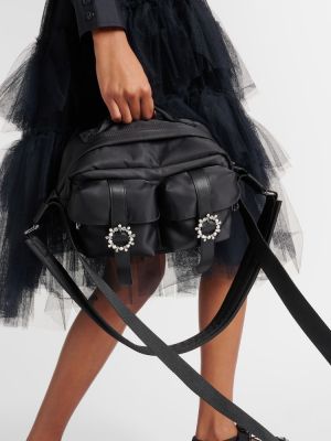Krajkový šněrovací batoh Simone Rocha černý
