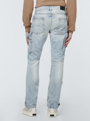 Distressed straight jeans Amiri blau