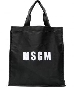 Шопинг чанта с принт Msgm
