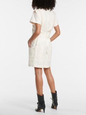 Pantaloncini di lino di cotone Isabel Marant bianco