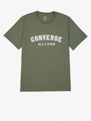 Tričko s hvězdami Converse khaki