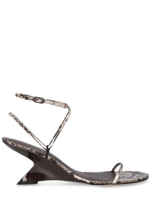 Kožne cipele s printom Studio Amelia crna