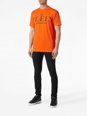 T-shirt à imprimé Philipp Plein orange