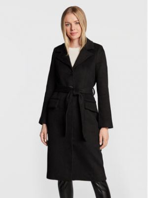 Вовняне пальто Bruuns Bazaar чорне
