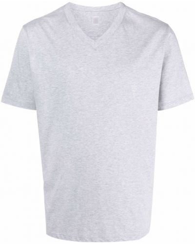 Camiseta con escote v Eleventy gris