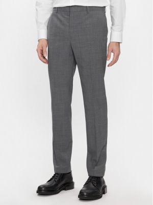 Chino hlače slim fit Calvin Klein siva
