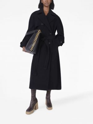 Vlněný kabát Stella Mccartney černý