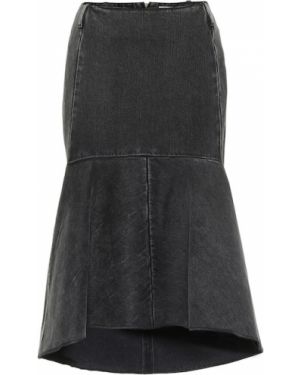 Midi sukně Balenciaga šedé