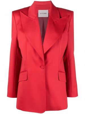 Relaxed fit blazer Styland rdeča