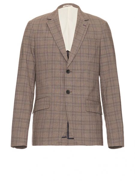 Ekoseli blazer Scotch & Soda kahverengi