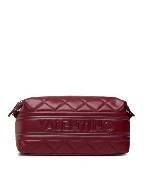 Чанта за козметика Valentino винено червено