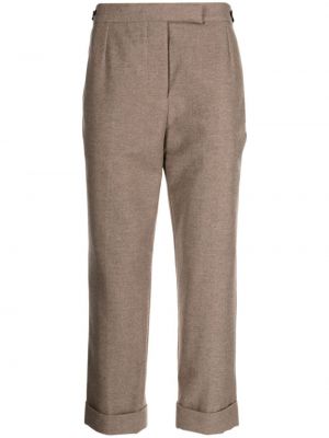 Pantaloni slim fit Thom Browne marrone