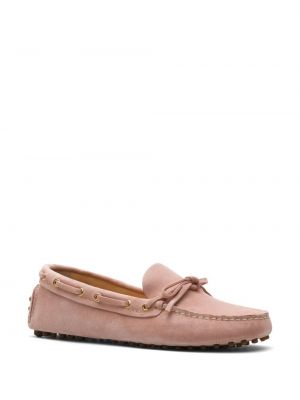 Seemisnahksed loafer-kingad Car Shoe roosa
