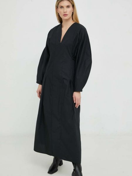 Sukienka długa bawełniana By Malene Birger czarna