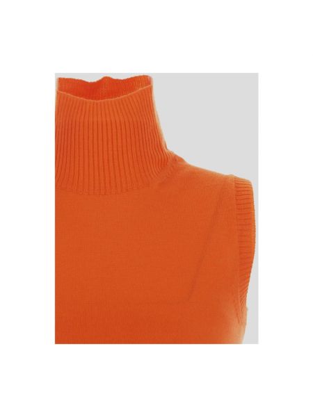 Jersey cuello alto de punto Sportmax naranja
