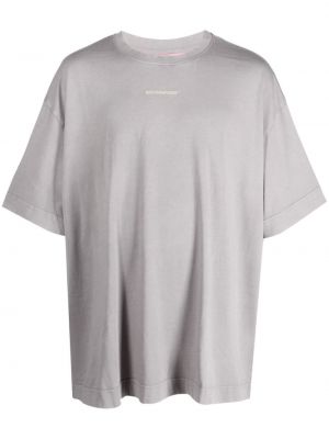 Jednofarebné bavlnené tričko Monochrome sivá