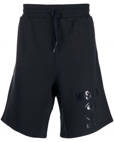 Pantalones cortos deportivos con estampado Moschino azul