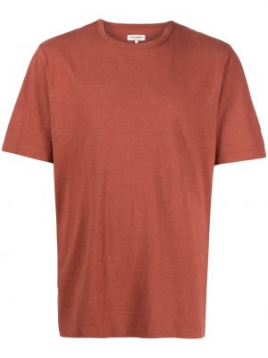T-shirt aus baumwoll mit rundem ausschnitt Man On The Boon. braun