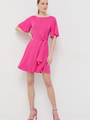 Sukienka mini Patrizia Pepe różowa