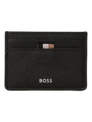 Кожаный кошелек Boss черный