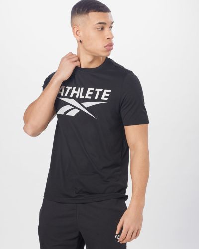 Αθλητική μπλούζα Reebok μαύρο