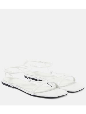 Kožne sandale Toteme bijela