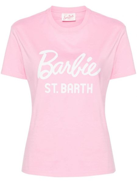 Tricou din bumbac Mc2 Saint Barth roz
