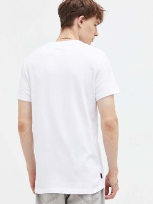 Bavlněné tričko Superdry bílé