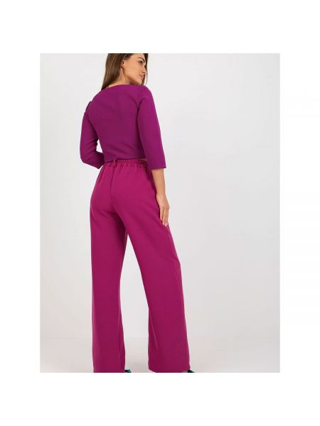 Kalhoty Italy Moda fialové