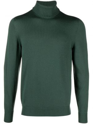 Vlněný svetr z merino vlny Drumohr zelený